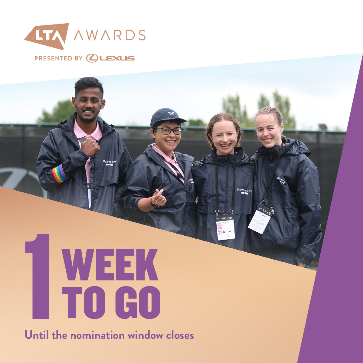 LTA AWARDS - 1 week to go